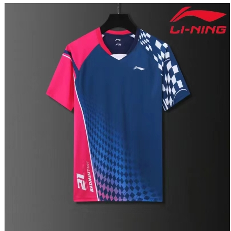 Mùa Hè Mới Li Ning Áo Cầu Lông Nam Nữ Thể Thao Tay Ngắn Thể Thao Ngoài Trời Giải Trí Top Nhóm Mua Đồng Nhất