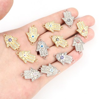 Bộ 10 Mặt Dây Chuyền Hình Bàn Tay hamsa Đính Đá Trang Trí Điện Thoại