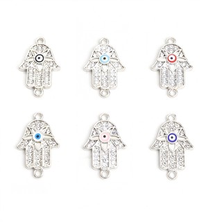 Bộ 10 Mặt Dây Chuyền Hình Bàn Tay hamsa Đính Đá Trang Trí Điện Thoại