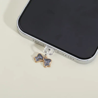 1pc điện thoại di động bụi cắm Bowknot điện thoại di động lỗ bụi cắm