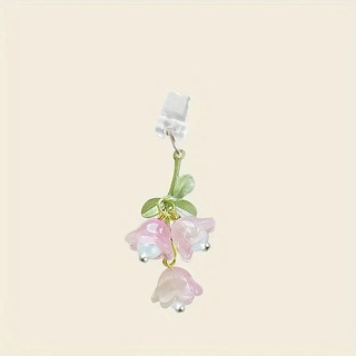 Mobile Nút Bịt Chống Bụi Lỗ Cắm Điện Thoại Hình Hoa lily diy