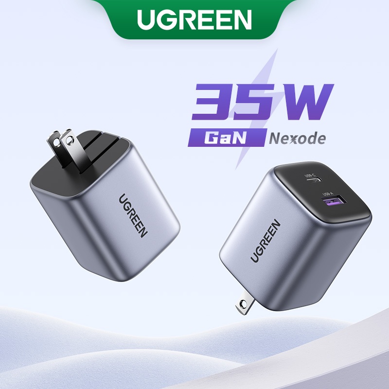 Ugreen GaN 35W Sạc USB PD3.0 QC3.0 Sạc Nhanh Cho for iPhone 15 14 13 Pro Samsung Xiaomi iPad Pro USB C Sạc Nhanh