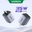 Ugreen GaN 35W Sạc USB PD3.0 QC3.0 Sạc Nhanh Cho for iPhone 15 14 13 Pro Samsung Xiaomi iPad Pro USB C Sạc Nhanh