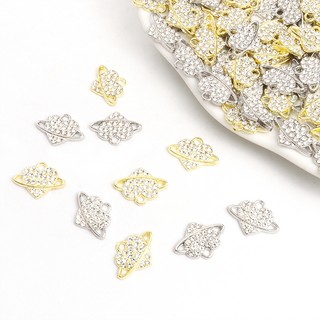 Set 10 Mặt Vòng cổ Hình Trái Tim Đính Đá diy Cho Cặp Đôi