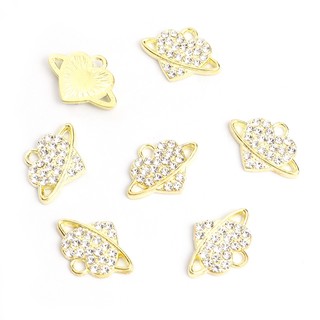Set 10 Mặt Vòng cổ Hình Trái Tim Đính Đá diy Cho Cặp Đôi