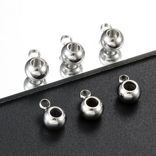 Vòng hàn bằng thép không gỉ xuyên lỗ Hạt DIY Phụ kiện trang sức