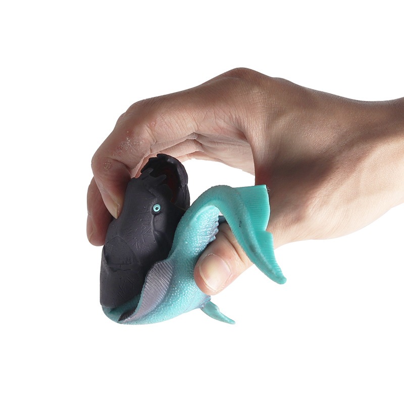 Trẻ em nhận thức mô phỏng mô hình động vật biển tĩnh thời tiền sử Dunkleosteus véo nhạc giải nén và thông hơi đồ chơi