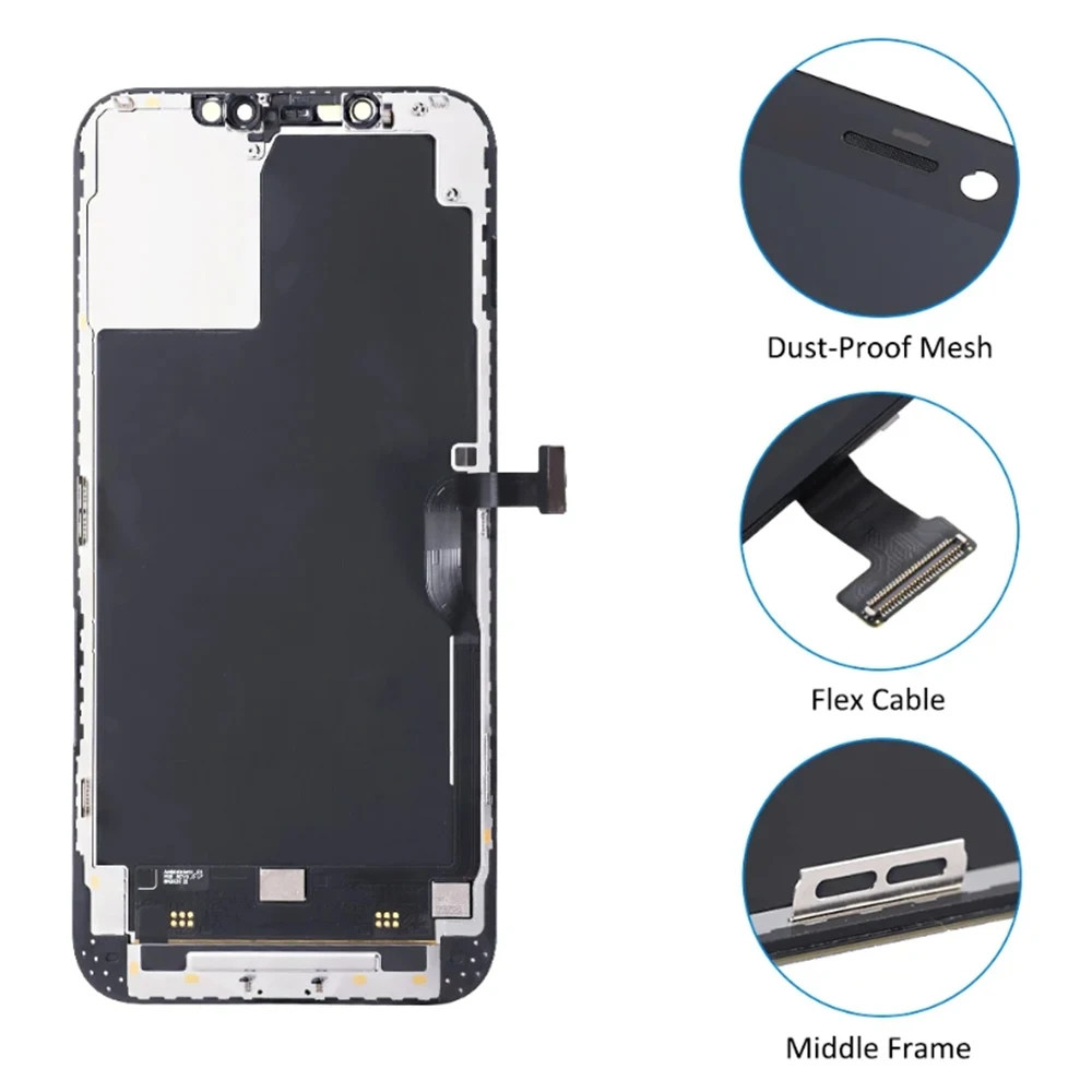 Màn Hình Hàng Đầu Cho iPhone 11 12 13 14 15 Pro X XR XS Max Mini Plus Màn Hình LCD 3D Bảng Điều Khiển Cảm Ứng Bộ Số Hóa Mặt ID Thay Thế | BigBuy360 - bigbuy360.vn