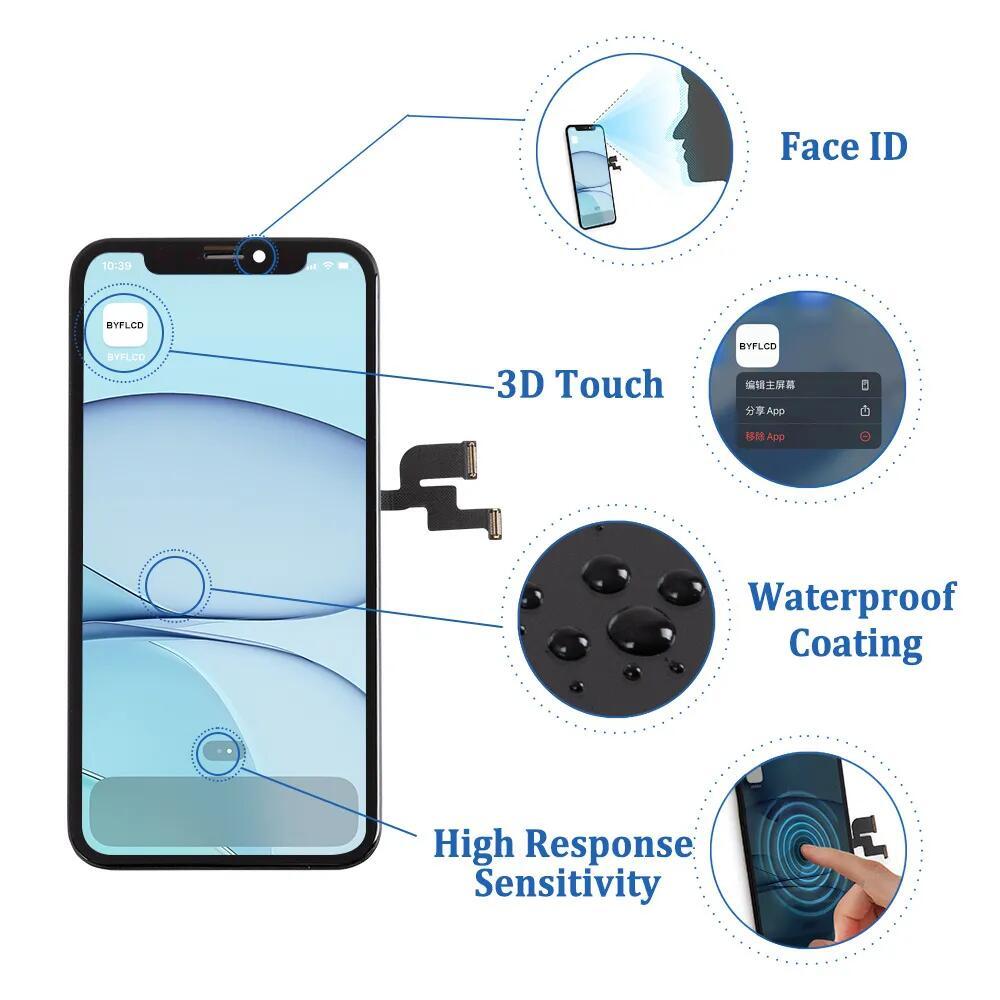 Màn Hình Hàng Đầu Cho iPhone 11 12 13 14 15 Pro X XR XS Max Mini Plus Màn Hình LCD 3D Bảng Điều Khiển Cảm Ứng Bộ Số Hóa Mặt ID Thay Thế | BigBuy360 - bigbuy360.vn