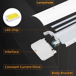 CANMEIJIA Đèn tuýp LED Trọn bộ Đèn tủ 10W/20W Đèn ống T5 siêu sáng 30CM/60CM có phích cắm gắn tường Đèn cho tủ văn phòng tại nhà