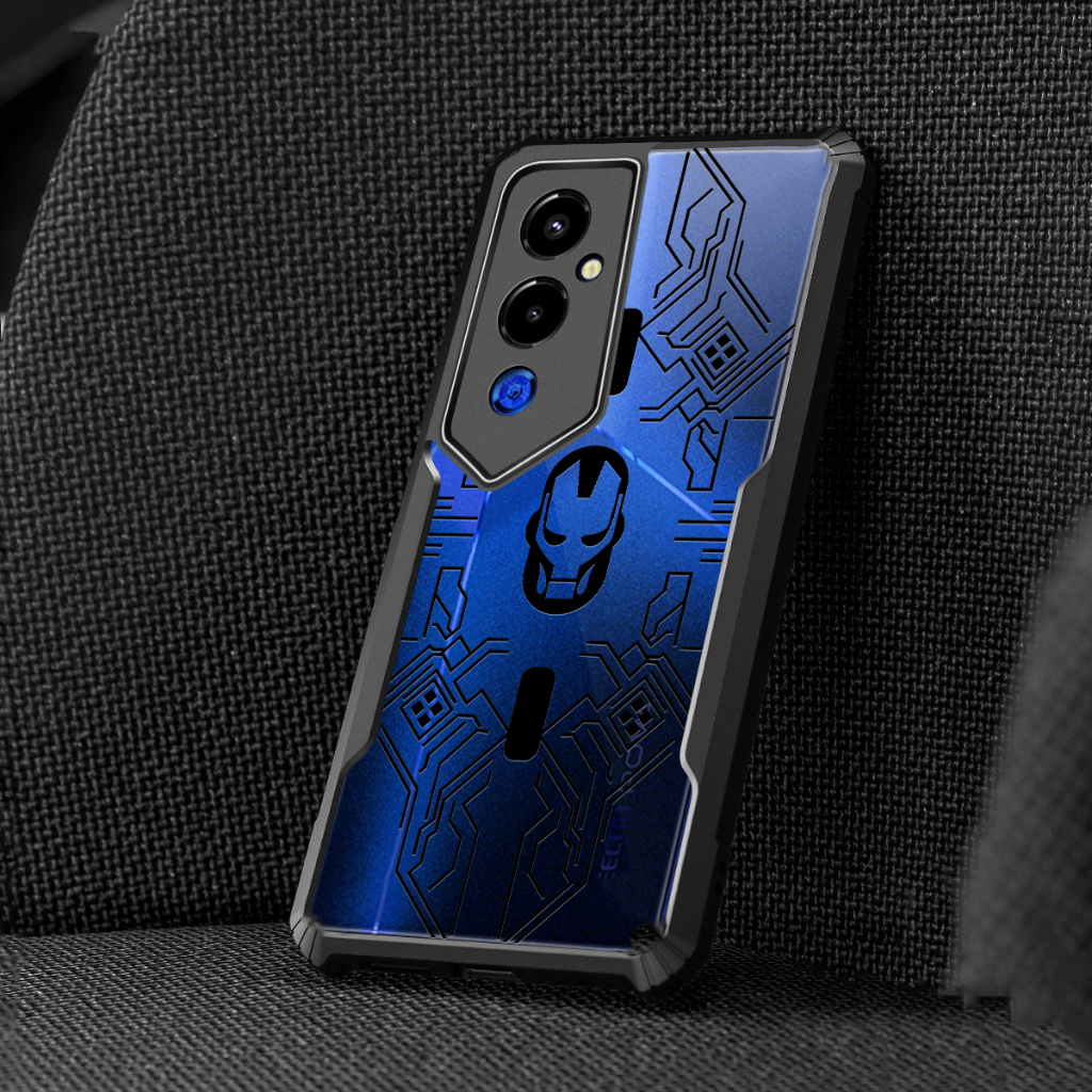 Sang Trọng Ốp Điện Thoại tpu Trong Suốt Chống Sốc Hình iron man Cho tecno pova 5 4 pro 3 neo 2