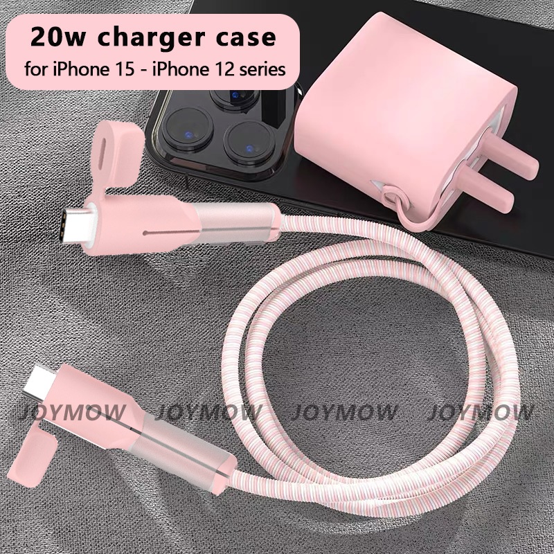Mềm Phụ Kiện Bảo Vệ Dây Cáp Sạc Nhanh 20w Cho Iphone 16promax/15 / 14 / 13 / 12 / 11 Promax bảo vệ dây sạc