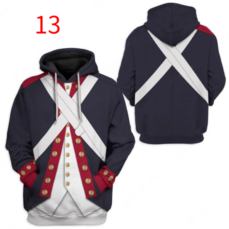 Áo Khoác hoodie In Họa Tiết Đồng Phục Lịch Sử 3d Thời Trang Cho Nam Và Nữ