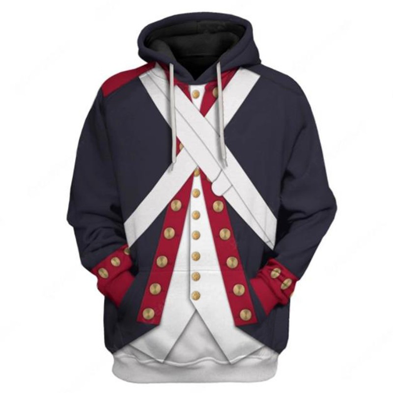 Áo Khoác hoodie In Họa Tiết Đồng Phục Lịch Sử 3d Thời Trang Cho Nam Và Nữ