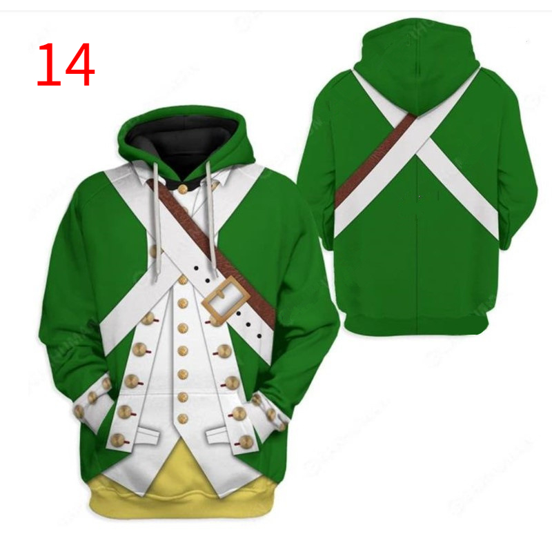Áo Khoác hoodie In Họa Tiết Đồng Phục Lịch Sử 3d Thời Trang Cho Nam Và Nữ