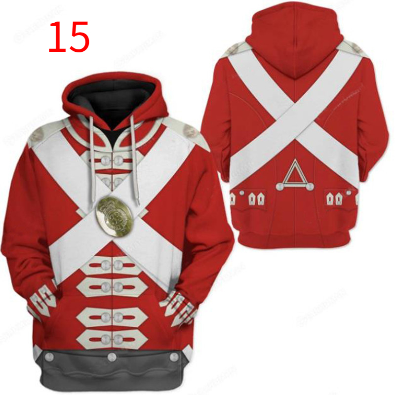 Áo Khoác hoodie In Họa Tiết Đồng Phục Lịch Sử 3d Thời Trang Cho Nam Và Nữ