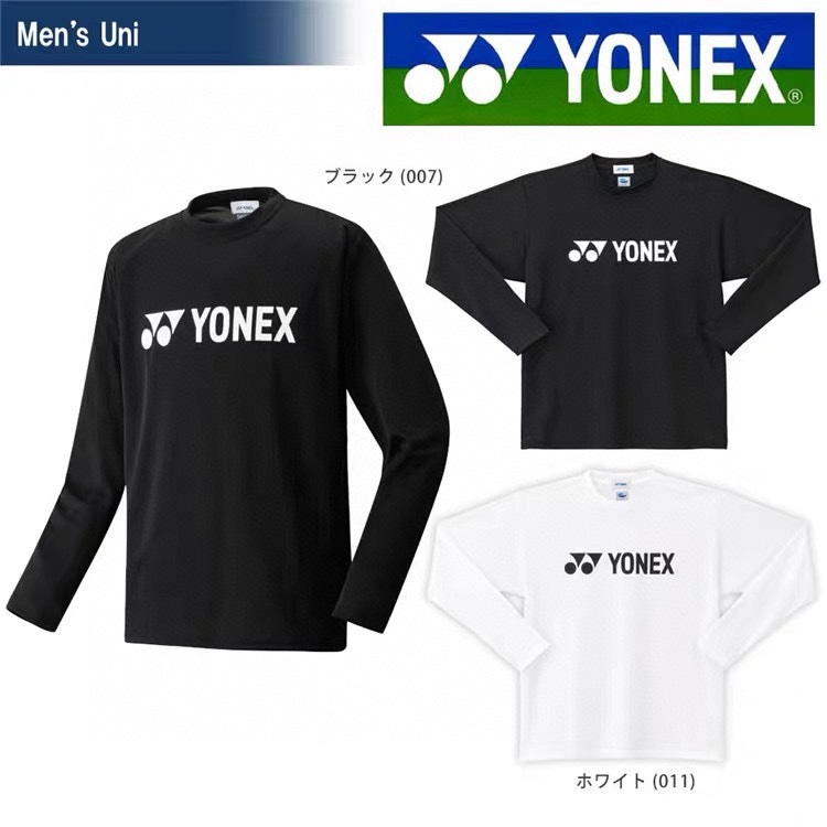Áo sơ mi lưới YONEX nam nữ, thiết kế dài tay, thoáng mát và nhanh khô, phù hợp cho các môn thể thao