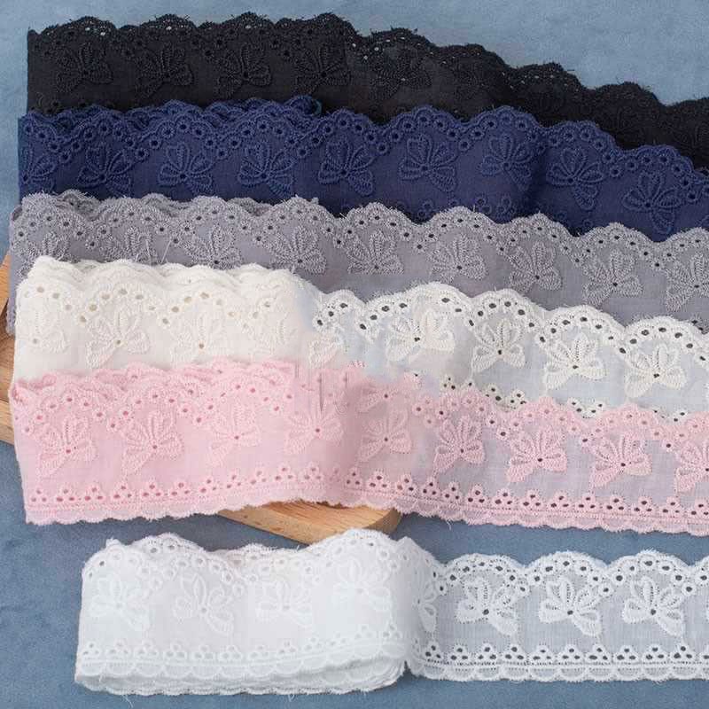 Tấm Vải Ren cotton Thêu Họa Tiết Nhiều Màu Sắc Dùng Trang Trí Quần Áo ...