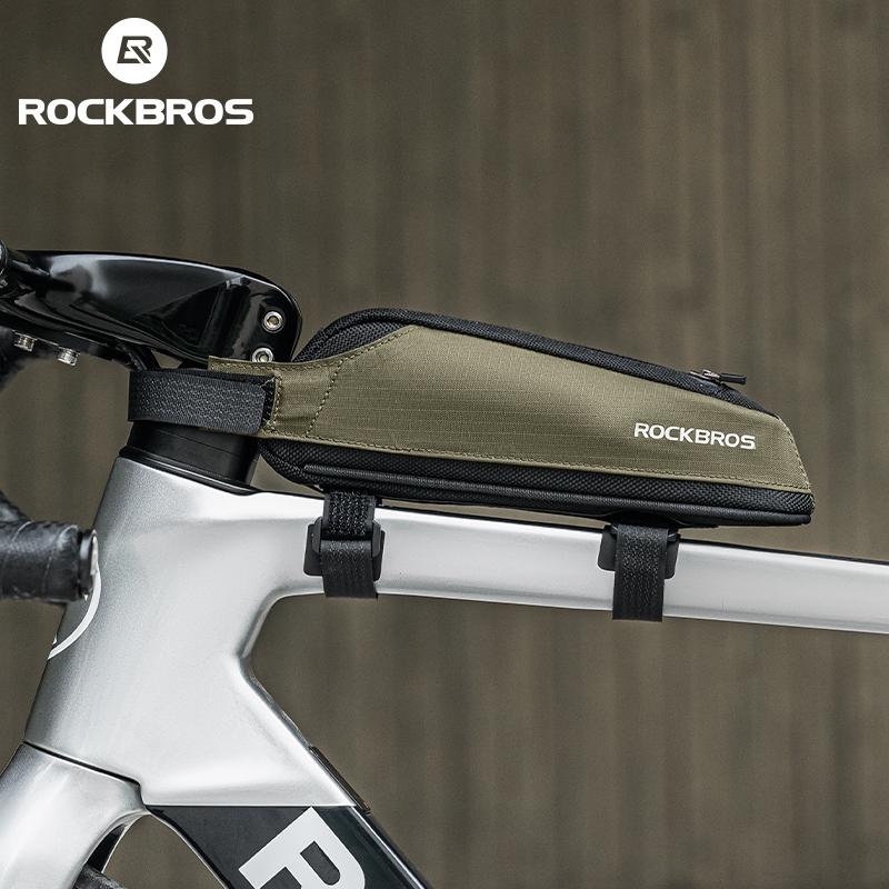 ROCKBROS Túi Đi Xe Đạp Phía Trước Chùm Trên Xuống Ống Tam Giác Đầu Túi Phong Cách Nẹp Đường Núi Xe Đạp Ricycle Thiết Bị