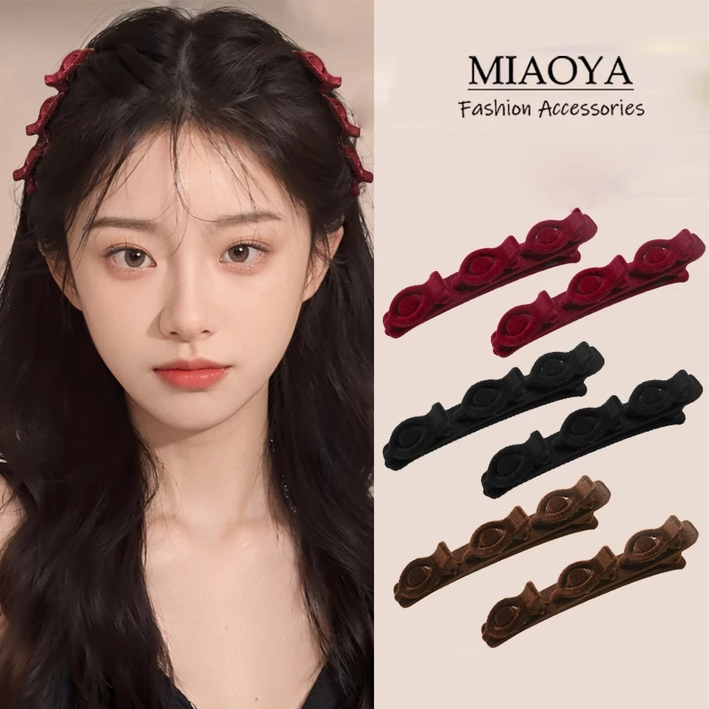 Kẹp Tóc Bện Hình Chữ a Phong Cách Hàn Quốc