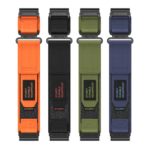 Dây Đeo Vải Dù canvas 22mm 26mm Cho garmin forerunner 935 945 955 965 fenix 7 7x 6 6x 5 5x