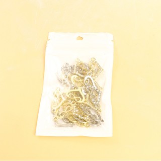 Set 15 Mặt Vòng cổ Hình Trái Tim Đính Đá Tự Làm Trang Sức Vòng Đeo Tay / Lắc Chân Cho Cặp Đôi