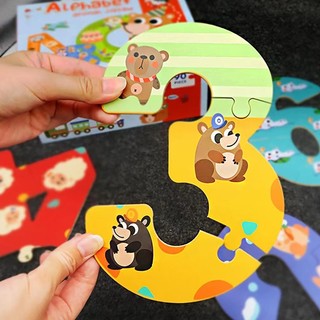 Bộ Đồ Chơi Ghép Hình Động Vật / Chữ Cái / Số Giáo Dục Sớm Cho Bé 2-3 Tuổi