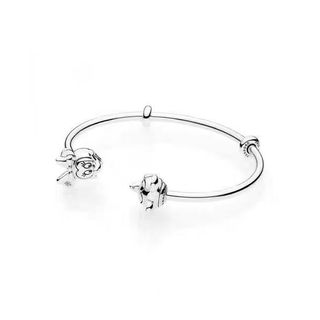 Disney Vòng Đeo Tay / Vòng Tay Dạng Mở Hình mickey minnie Tinh Tế Thời Trang Cho Nữ