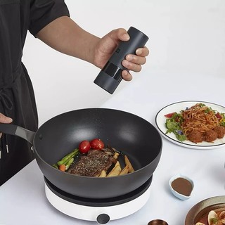 Xiaomi Mijia Huohou 5 Trong 1 Tự Động Có Thể Điều Chỉnh Điện Tiêu Muối Gia Vị Máy Xay Gia Vị Dụng Cụ Nhà Bếp Mài Để Nấu Ăn