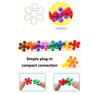 Đồ Chơi Lắp Ráp Hình Bông Tuyết 3d Bằng Nhựa Cho Bé 3-8 Tuổi