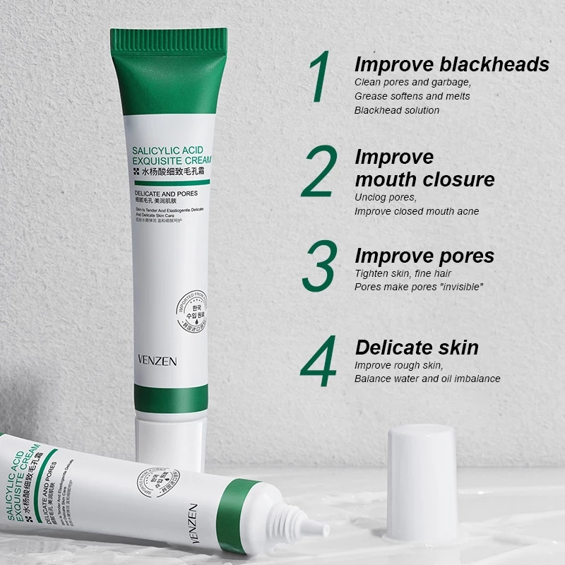 Kem Salicylic Acid 20Ml Se Khít Lỗ Chân Lông Cải Thiện Mụn Đầu Đen Chống Lão Hóa Kiềm Dầu