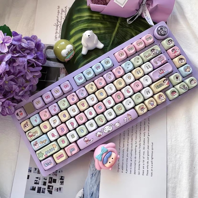 135/142 Phím Crayon Shin-chan Keycaps MOA Chiều cao Keycap PBT Chất ...