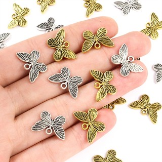 Set 20 Mặt Vòng cổ Hình Bướm Phong Cách punk Cá Tính