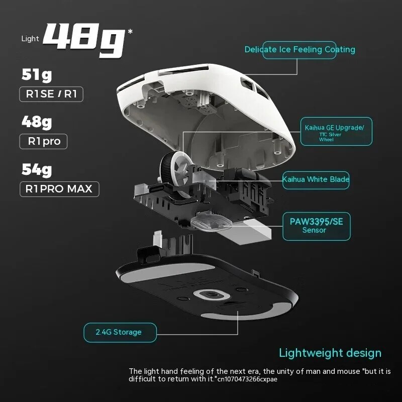 Chuột Không Dây Chơi game Nhẹ Nhàng VXE dragonfly R1 SE / Pro max paw3395 game mouse | BigBuy360 - bigbuy360.vn