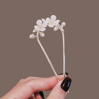 Trâm Cài Tóc Chữ u Hình Hoa Trà Phong Cách Cổ Điển Cho Nữ