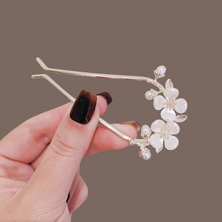 Trâm Cài Tóc Chữ u Hình Hoa Trà Phong Cách Cổ Điển Cho Nữ