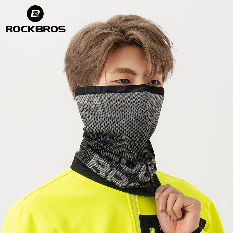 ROCKBROS Mặt nạ dệt kim Khăn quàng cổ ấm áp ngoài trời chống gió xe máy thoáng khí Thoải mái Bảo vệ đầu thu đông