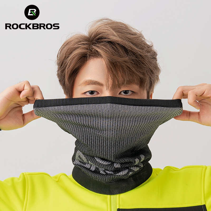 ROCKBROS Mặt nạ dệt kim Khăn quàng cổ ấm áp ngoài trời chống gió xe máy thoáng khí Thoải mái Bảo vệ đầu thu đông