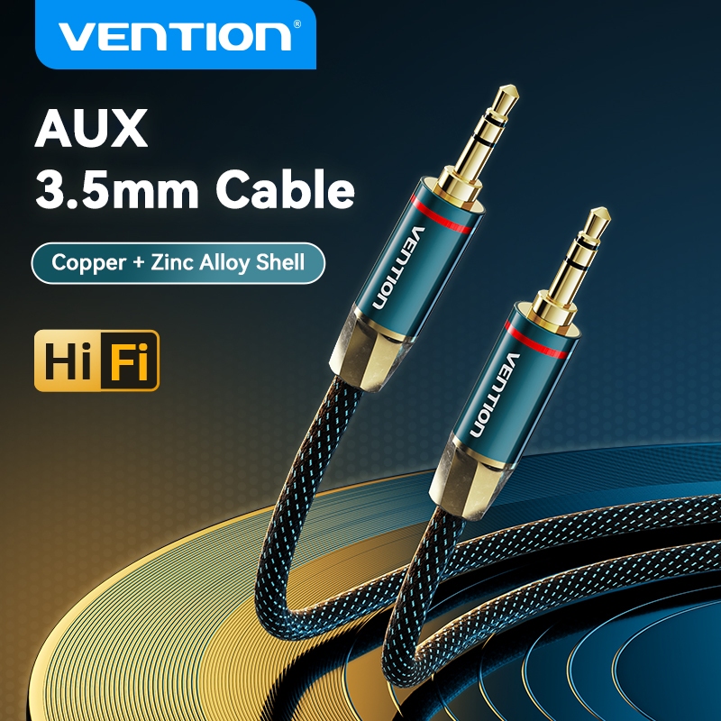 Dây Cáp Âm Thanh Vention 3.5mm Aux TRS Chuyên Dụng Cho Máy Nghe Nhạc MP3 / Máy Tính Bảng / Điện Thoại Thông