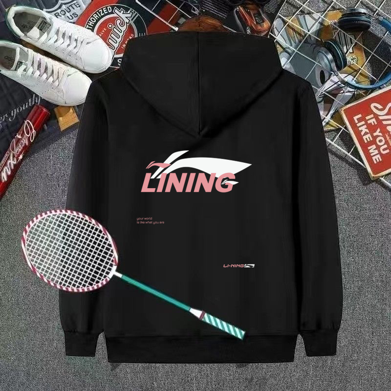 Li ning Áo Khoác hoodie Thể Thao Tay Dài Thoáng Khí Nhanh Khô Phong Cách Hàn Quốc Thời Trang Thu Đông 2023 Mới Cho Nam Và Nữ