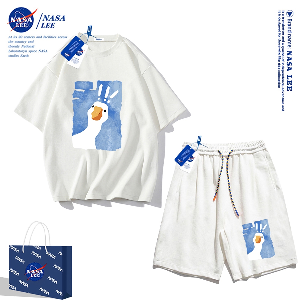 Nasa Áo Thun cotton Tay Ngắn Dáng Rộng Phong Cách Thể Thao Thời Trang Mùa Hè 2024 Cho Nam Và Nữ