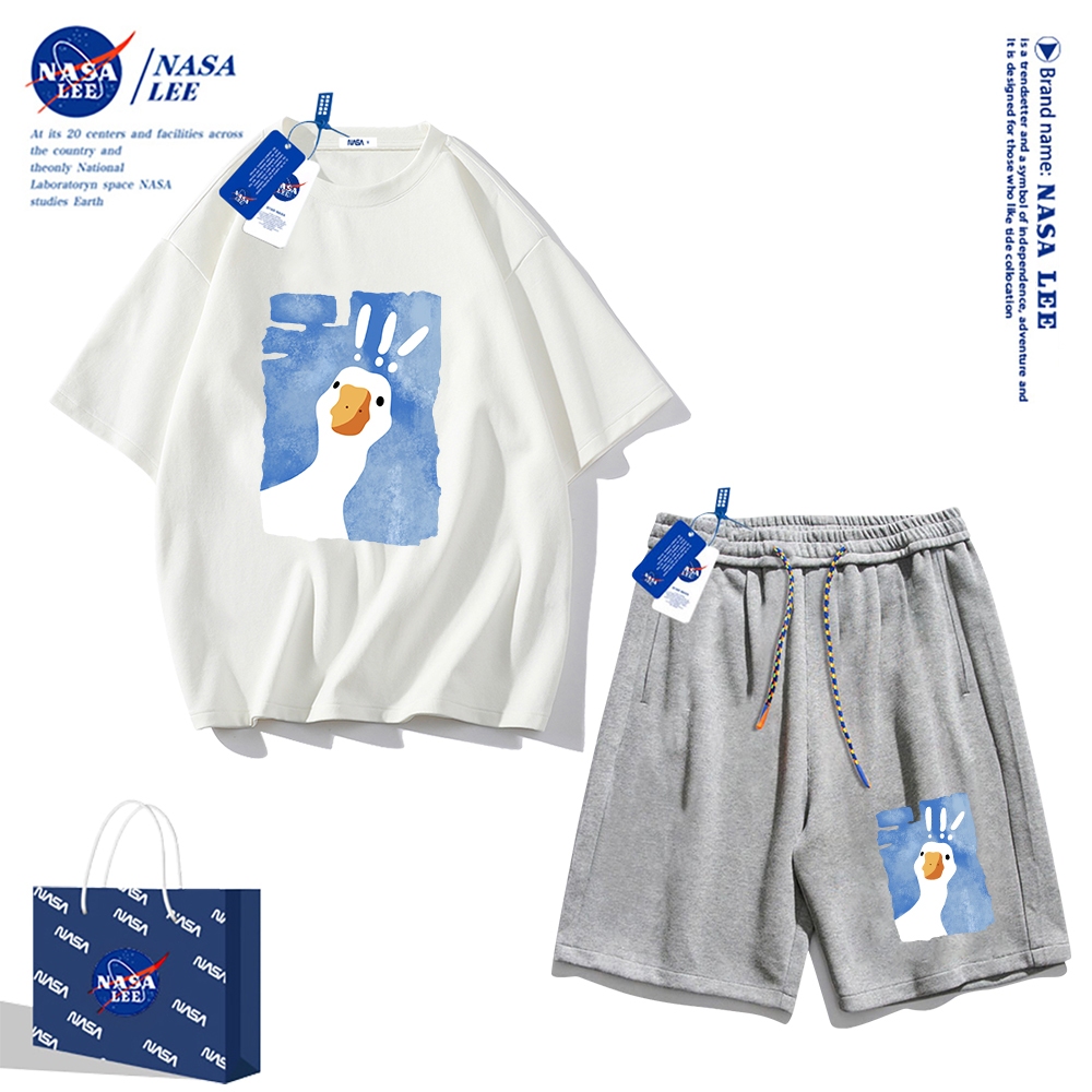 Nasa Áo Thun cotton Tay Ngắn Dáng Rộng Phong Cách Thể Thao Thời Trang Mùa Hè 2024 Cho Nam Và Nữ