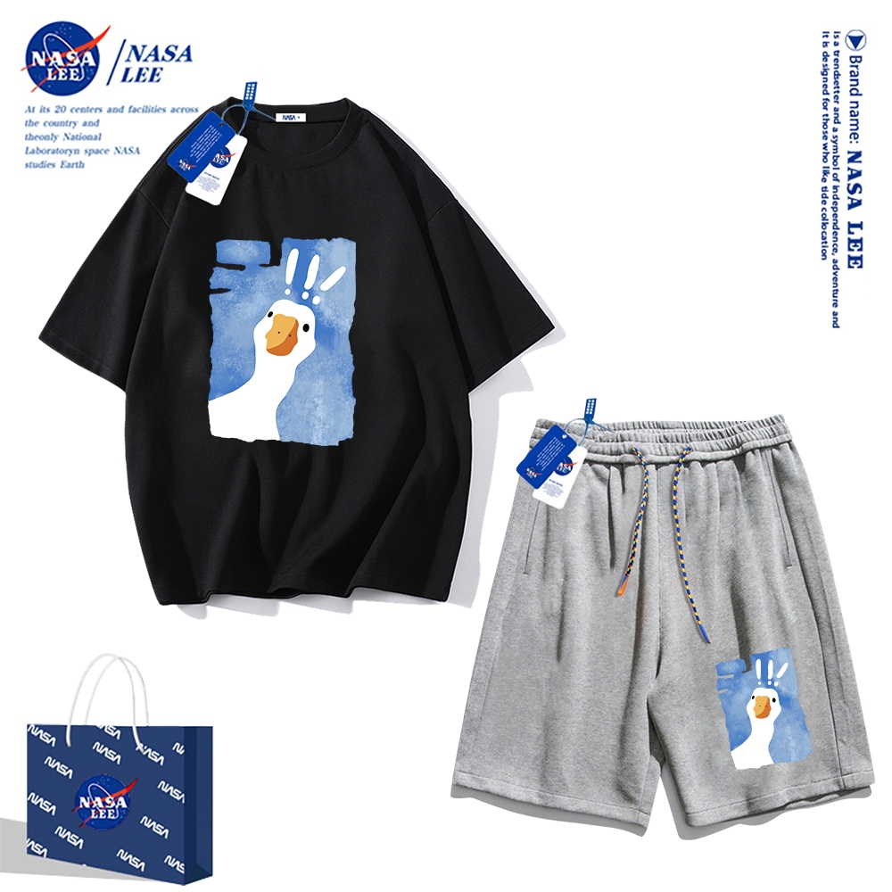 Nasa Áo Thun cotton Tay Ngắn Dáng Rộng Phong Cách Thể Thao Thời Trang Mùa Hè 2024 Cho Nam Và Nữ