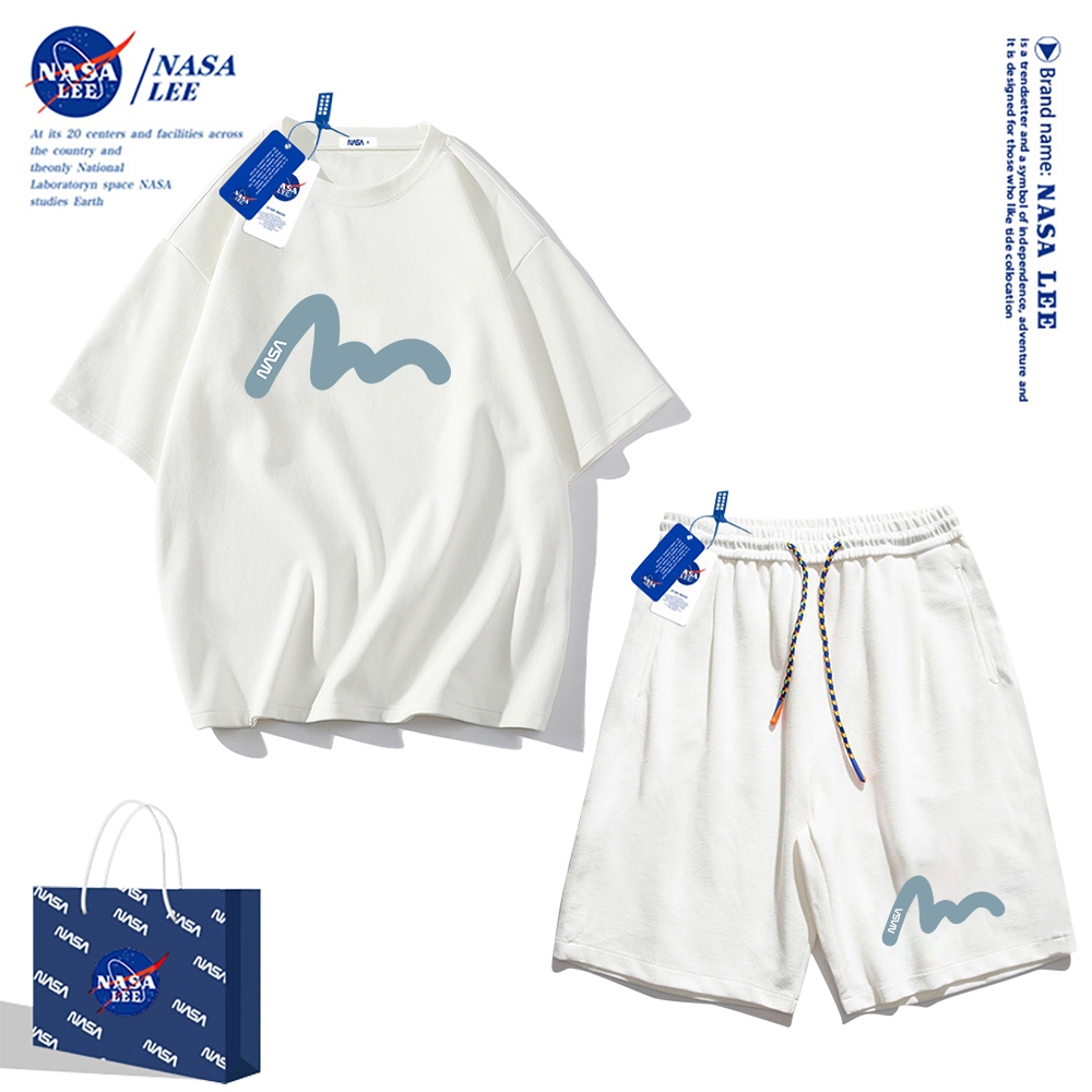 Nasa Áo Thun cotton Tay Ngắn Dáng Rộng Phong Cách Thể Thao Thời Trang Mùa Hè 2024 Cho Nam Và Nữ