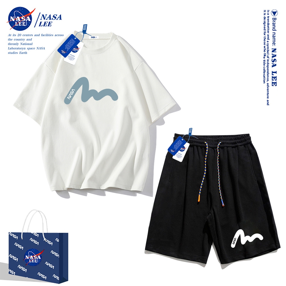 Nasa Áo Thun cotton Tay Ngắn Dáng Rộng Phong Cách Thể Thao Thời Trang Mùa Hè 2024 Cho Nam Và Nữ