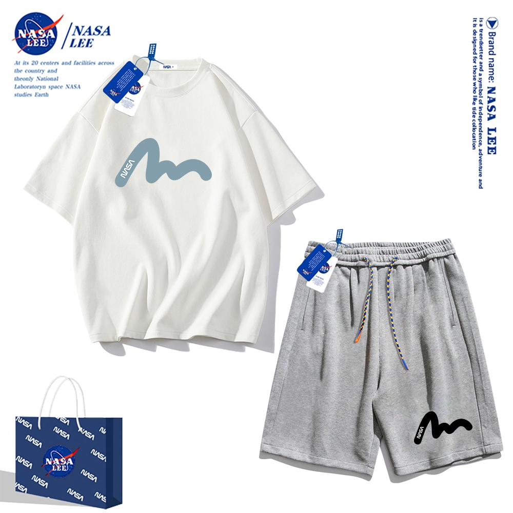 Nasa Áo Thun cotton Tay Ngắn Dáng Rộng Phong Cách Thể Thao Thời Trang Mùa Hè 2024 Cho Nam Và Nữ