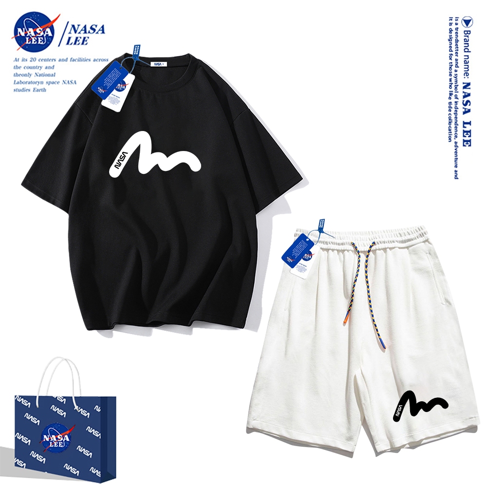 Nasa Áo Thun cotton Tay Ngắn Dáng Rộng Phong Cách Thể Thao Thời Trang Mùa Hè 2024 Cho Nam Và Nữ