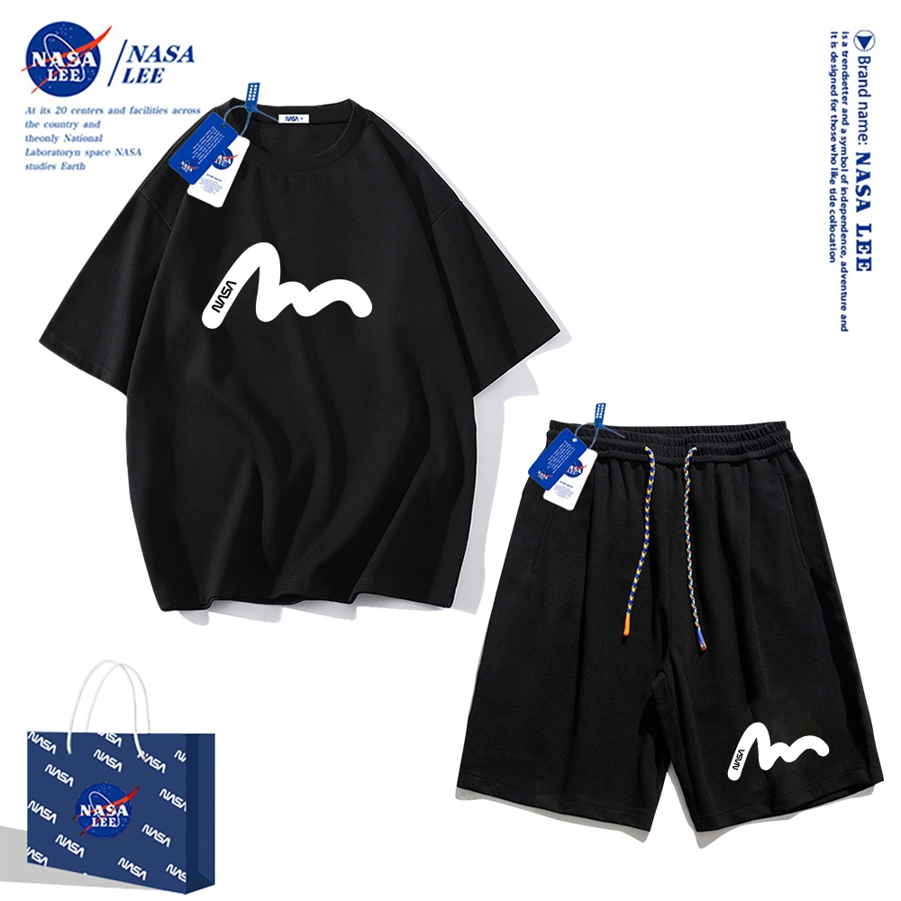 Nasa Áo Thun cotton Tay Ngắn Dáng Rộng Phong Cách Thể Thao Thời Trang Mùa Hè 2024 Cho Nam Và Nữ