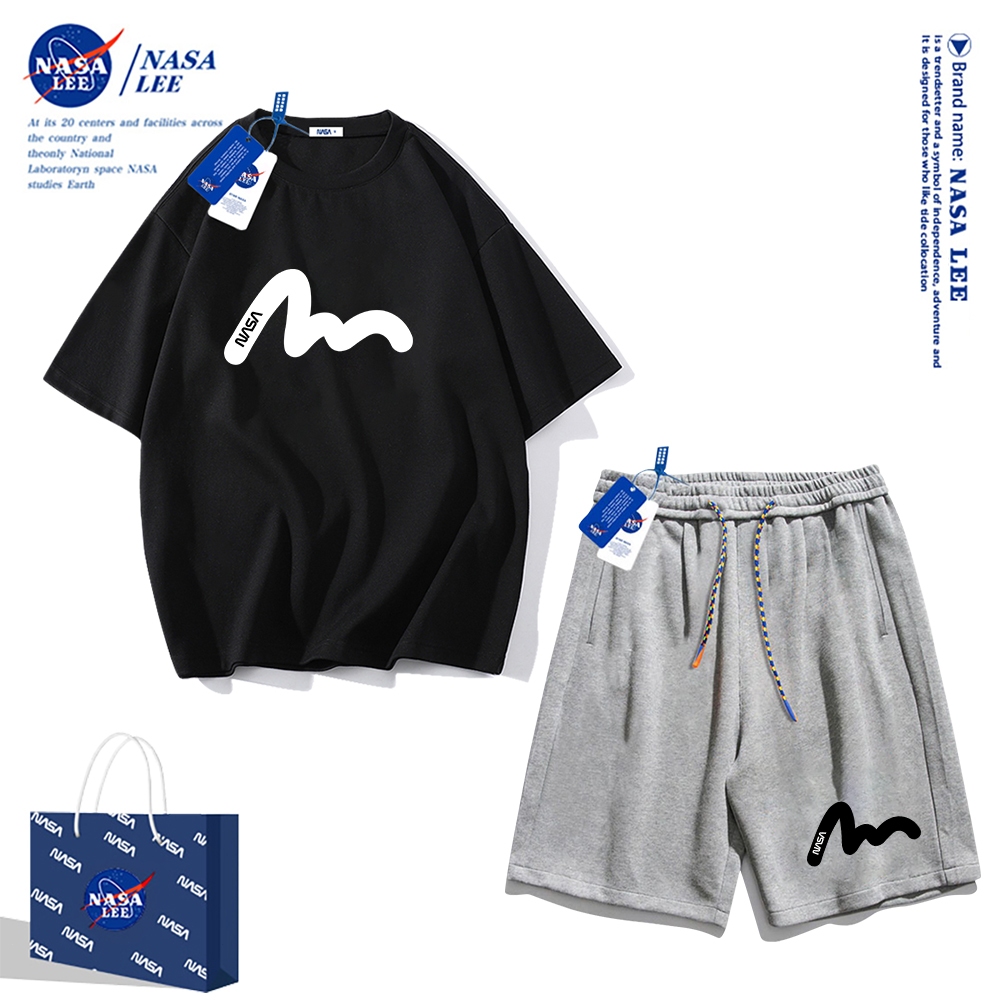 Nasa Áo Thun cotton Tay Ngắn Dáng Rộng Phong Cách Thể Thao Thời Trang Mùa Hè 2024 Cho Nam Và Nữ