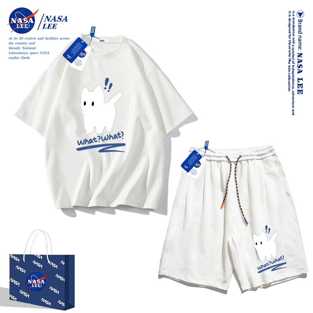 Nasa Áo Thun cotton Tay Ngắn Dáng Rộng Phong Cách Thể Thao Thời Trang Mùa Hè 2024 Cho Nam Và Nữ
